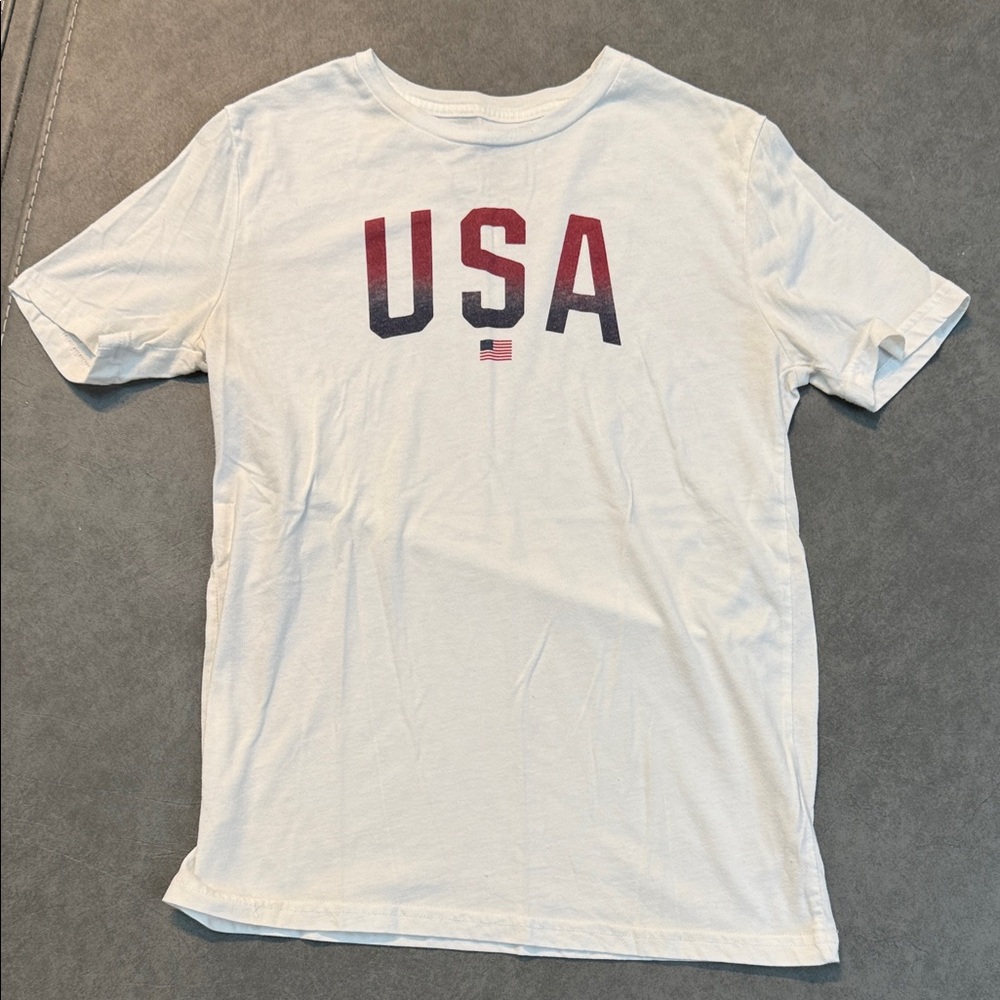 USA Graphic Kid’s White USA T-Shirt
